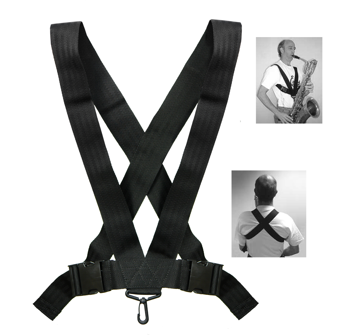 Klondyke Saxophone Straps, Saxophone Slings, Baritone Sax Harness and