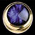 Blue Pearl Dome Knob