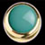 Teal Dome Knob
