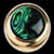 Green Abalone Dome Knob