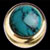 Turquoise Dome Knob