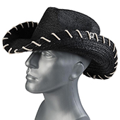 Wornstar - Essentials Hat - Hellrider Black Rocker HS Cowboy Hat